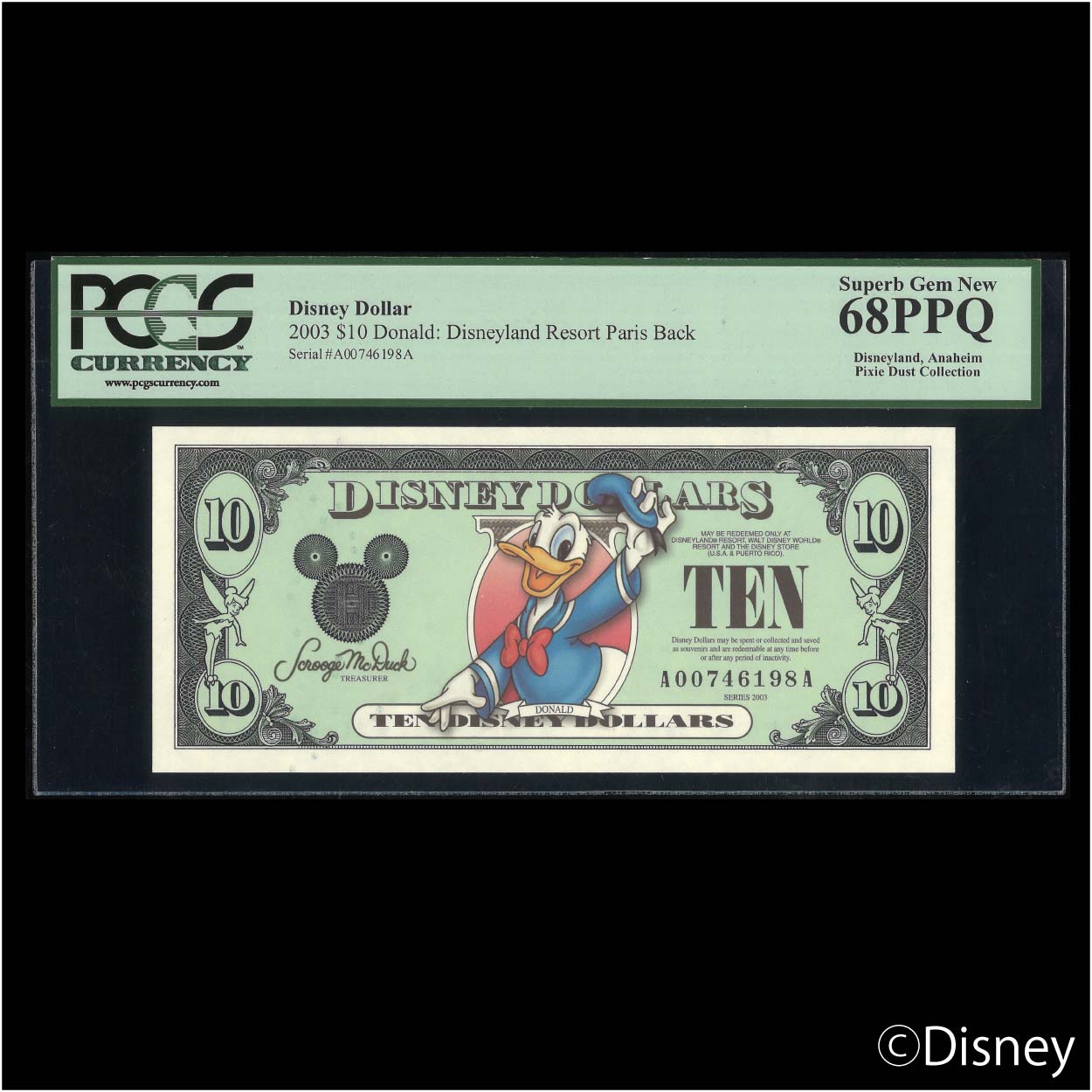 2003 $10 Donald R-85 PCGS 68PPQ