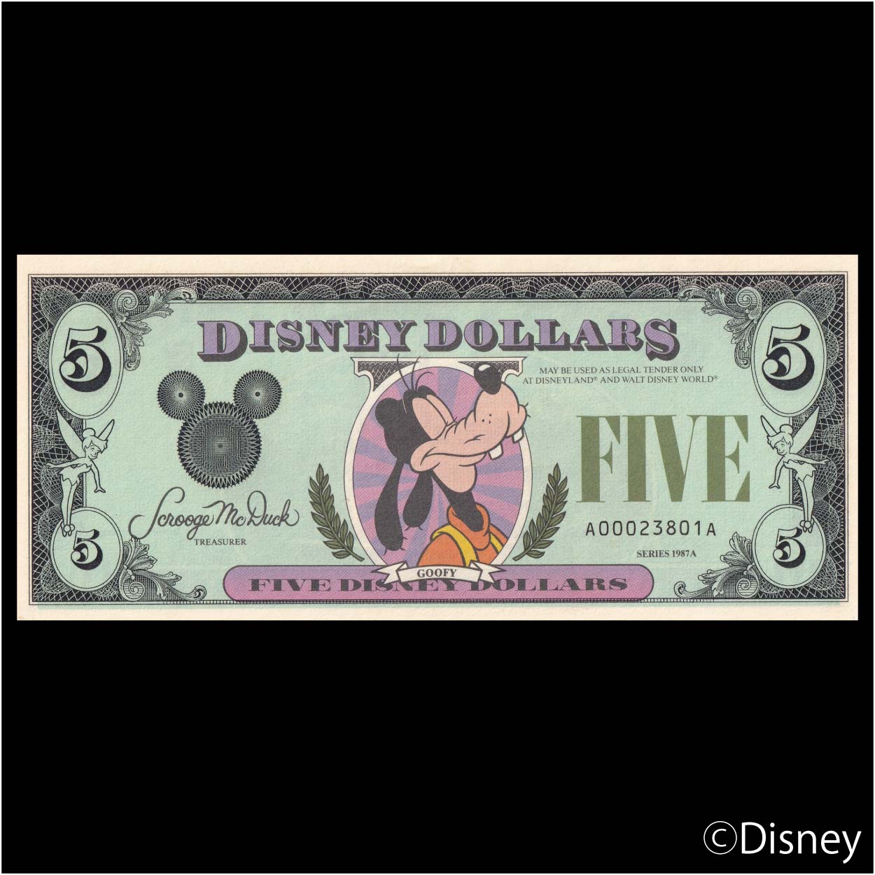 1987A $5 Goofy R-4