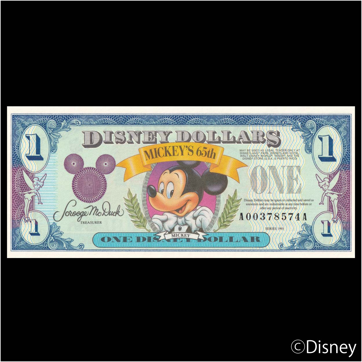 1993 $1 Mickey R-27