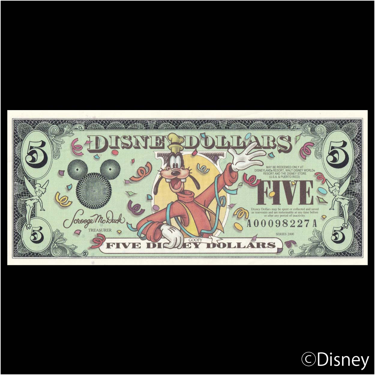 2000 $5 Goofy R-66