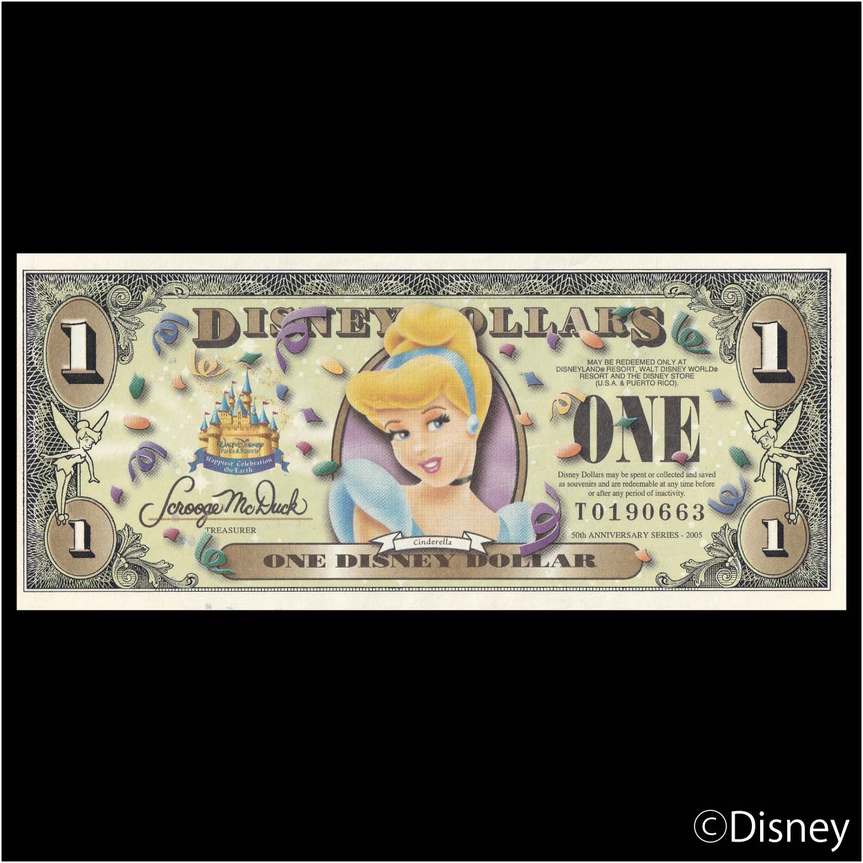 2005 $1 Cinderella R-100