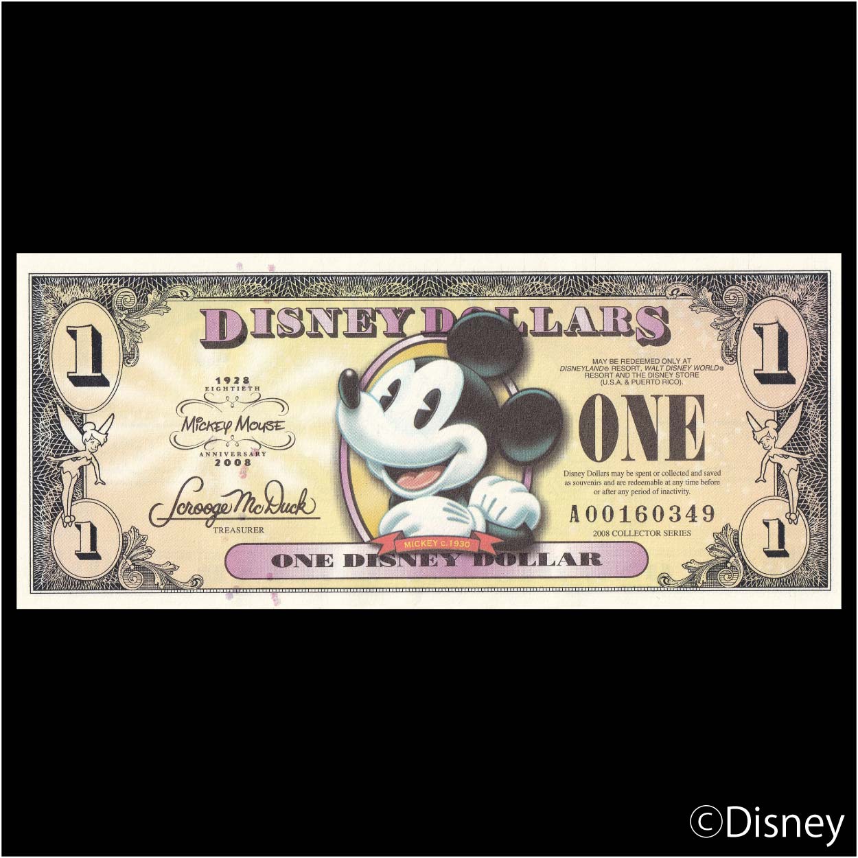 2008 $1 Mickey R-140