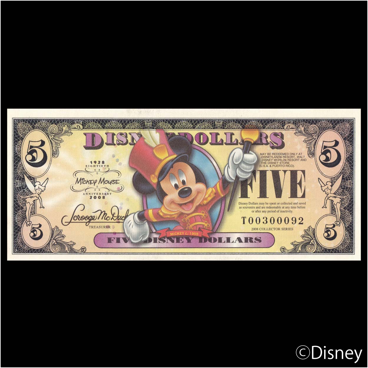 2008 $5 Mickey R-144