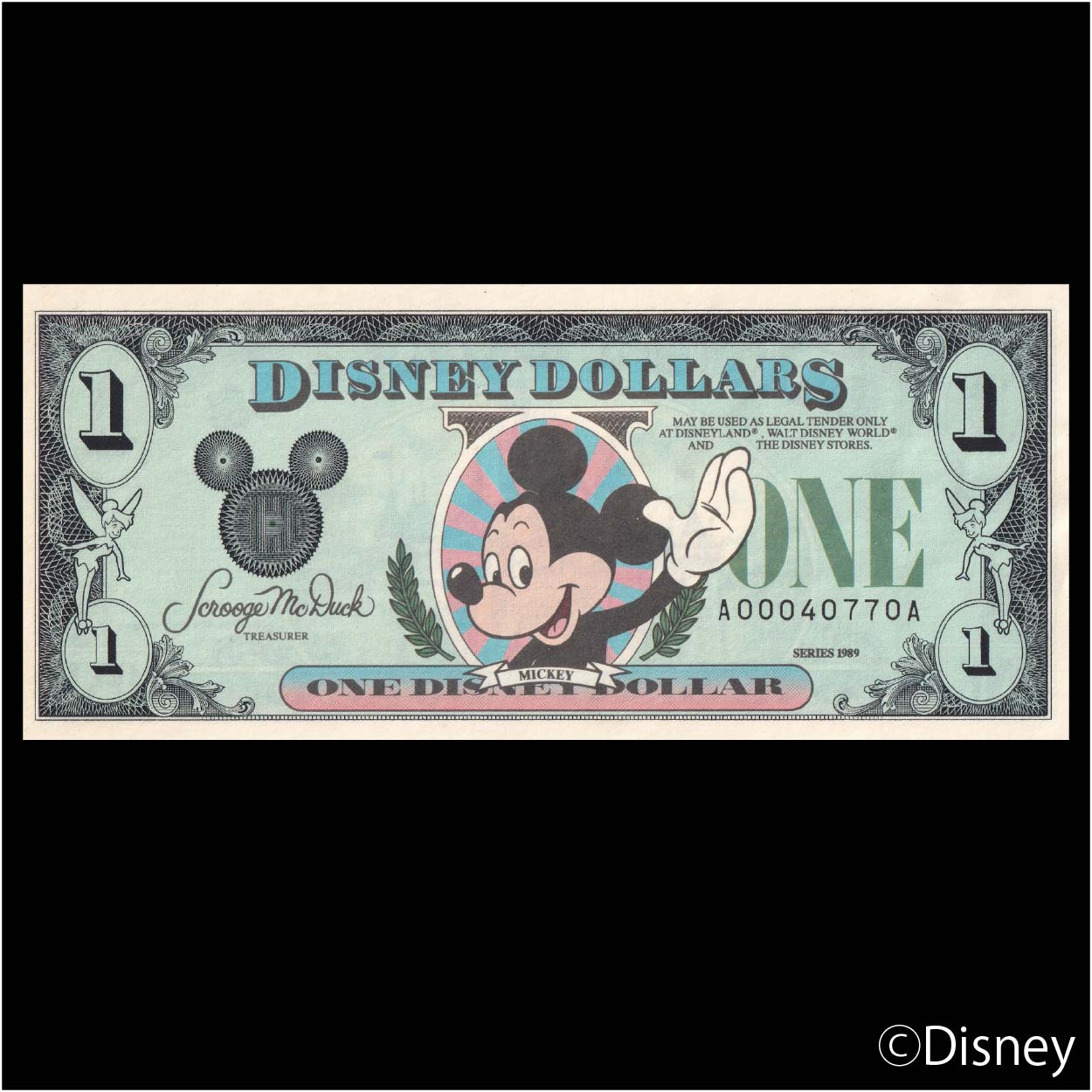 1989 $1 Mickey R-11【未鑑定】