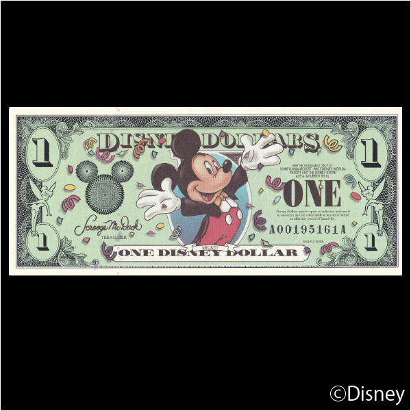 2000 $1 Mickey R-65【未鑑定】