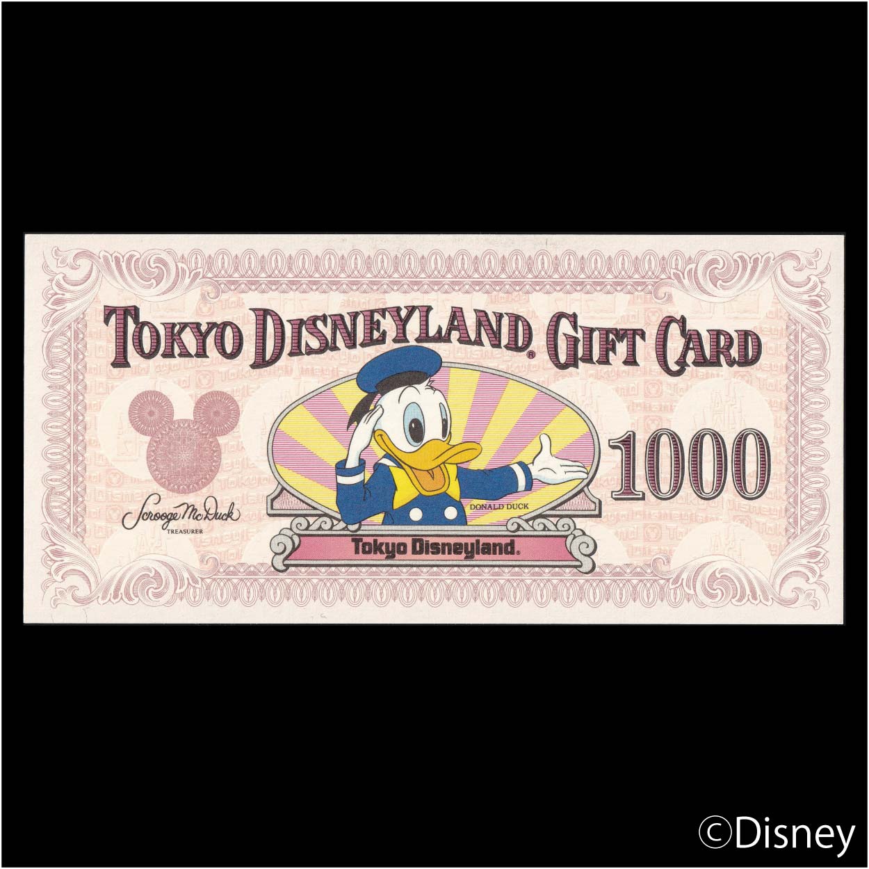 TDL GiftCard ¥1,000 First Series【未鑑定】