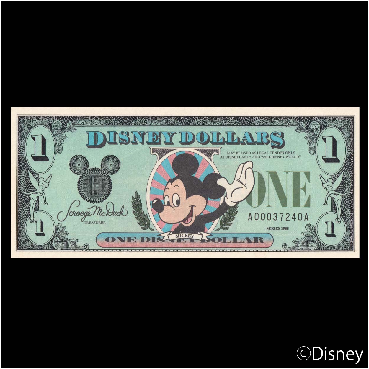 1988 $1 Mickey R-7【未鑑定】