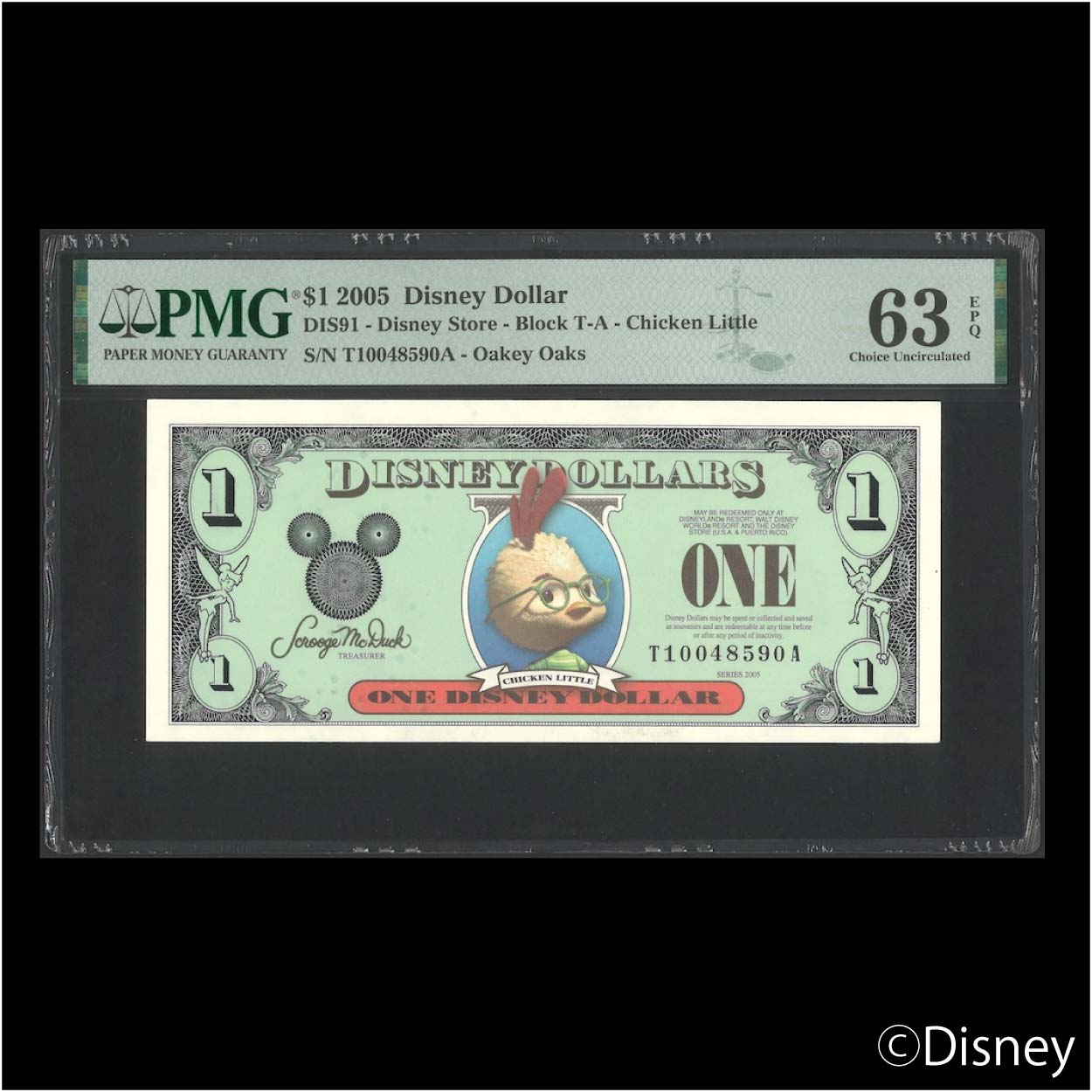 2005 $1 Chicken little DIS91
