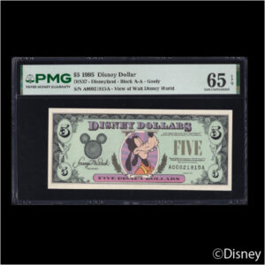 1995 $5 Goofy DIS37 PMG 65EPQ