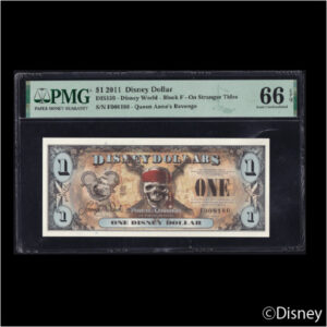 2011 $1 Pirates Of Caribbean DIS159 PMG 66EPQ